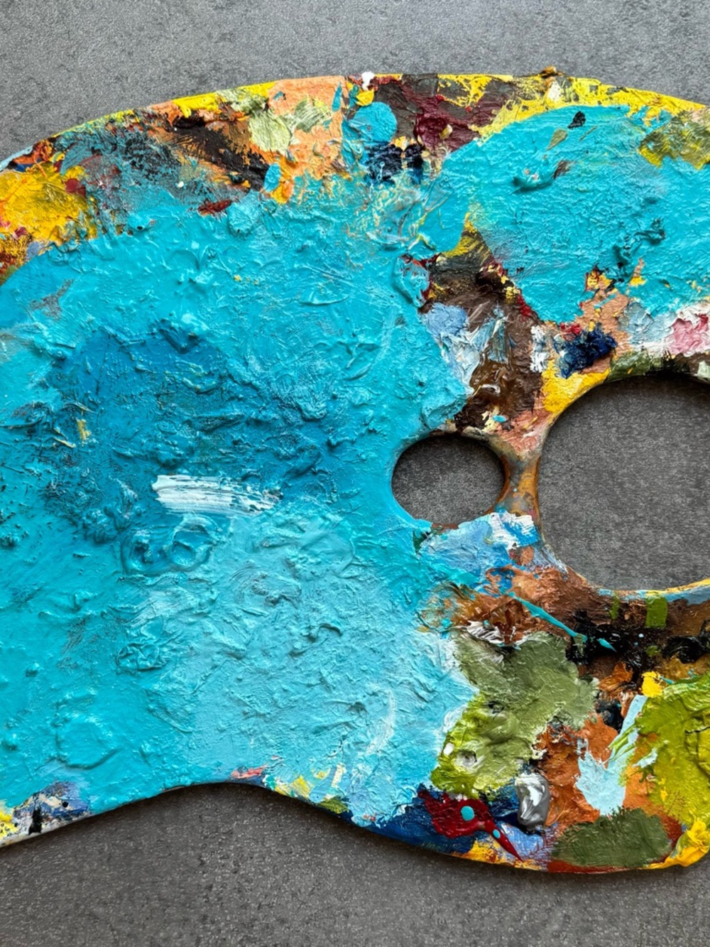 Original Turquoise Palette Textured Wall Art
